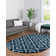Foundry Select Ruth Trellis Shag Rug Navy Blue