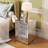 3-Drawer Mirrored Nightstand