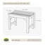 Banc de douche en teck-64289935
