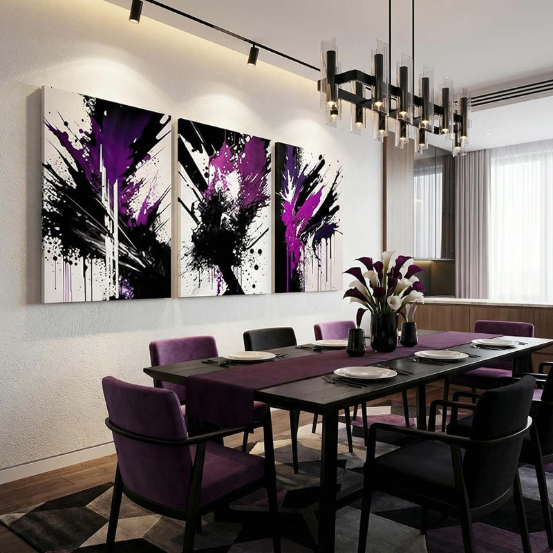 3 Piece Wrapped Canvas Print, 40" H x 90" W