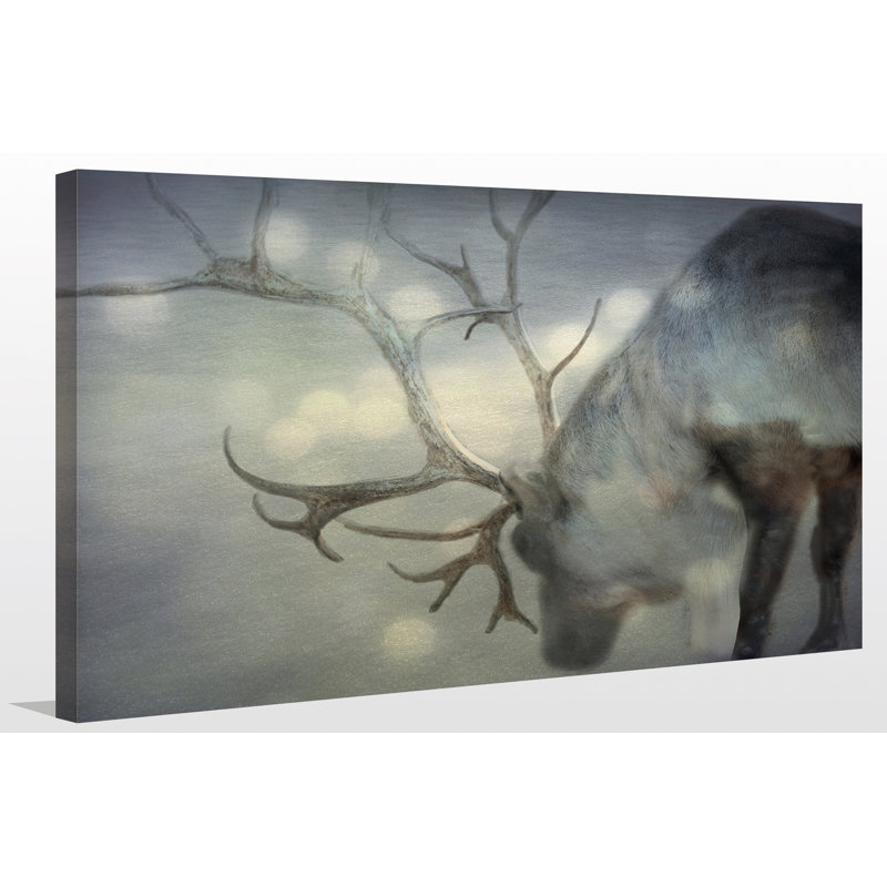 « if on a winters night », reproduction d’art sur toile tendue, H 18 po x l 30 po