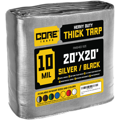 10 Mil Heavy Duty Polyethylene Tarp, Waterproof, UV Resistant