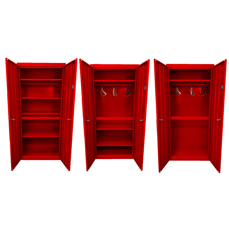 Armoire de rangement convertible, Rouge signal