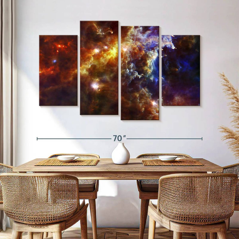 Oberle Rosette Nebula, 42" H x 68" W