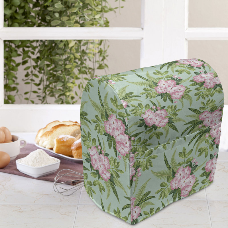 Housse pour batteur sur socle East Olive Home vert olive / rose écume de mer