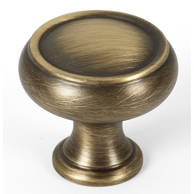 Mushroom Knob, Antique English Matte, 1.25" H x 1.5" W x 1.5" D