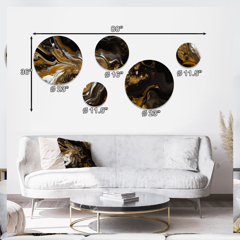 Abstract Wall Decor on Metal