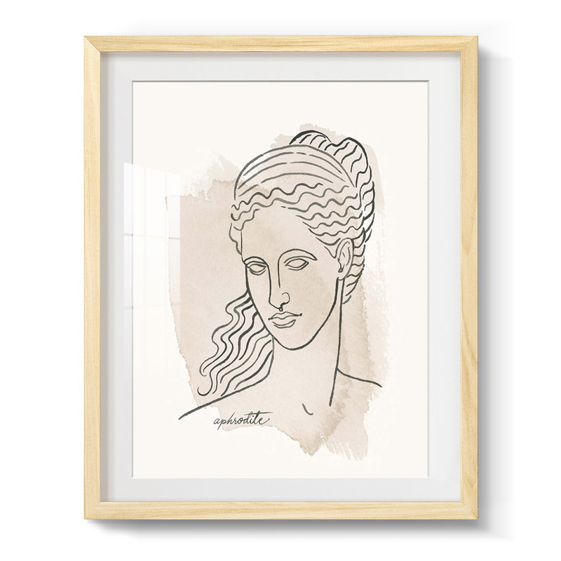 V Wilson - Toile tendue avec châssis, H 28,5 po x l 20,5 po, Naturel