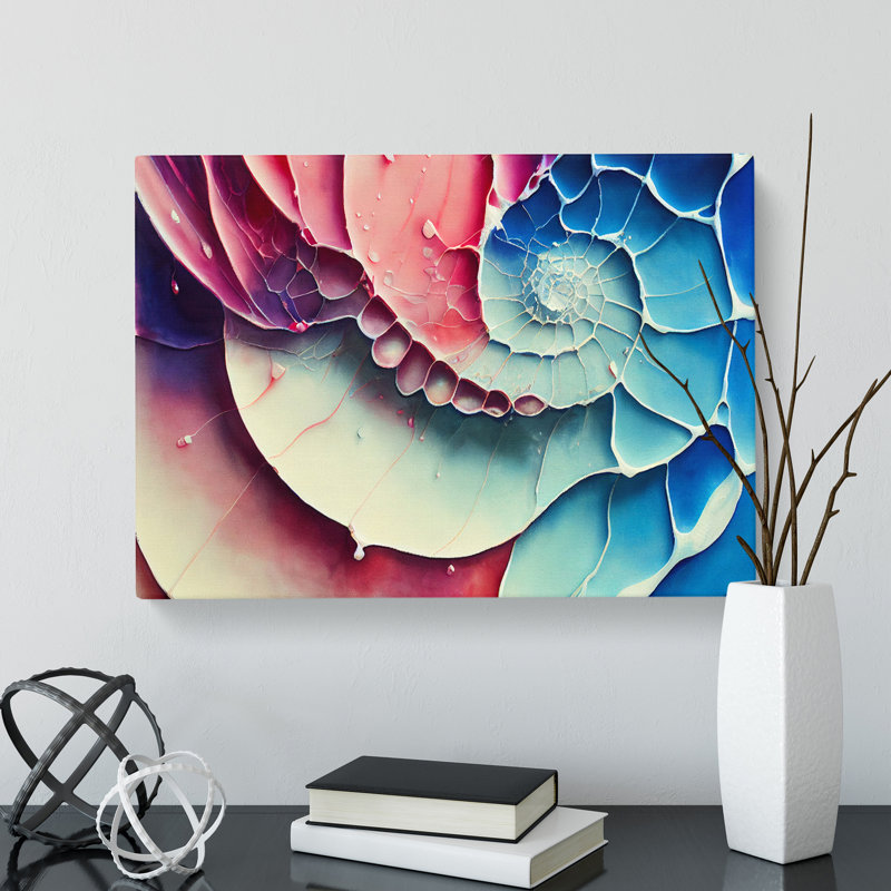 Seashell Art Vol.1 Abstract - Wrapped Canvas Print, 35cm H x 50cm W x 3cm D