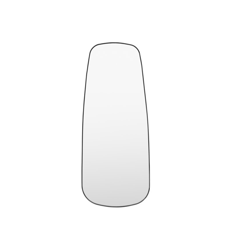 Holworth Shaped Leaner Mirror, Black, 170 cm H x 70 cm W