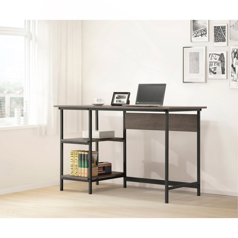 Weathered Gray Computer Desk