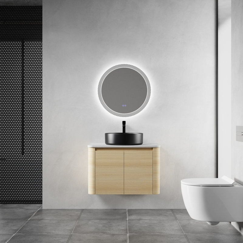 Meuble-lavabo mural avec lavabo d'art en céramique