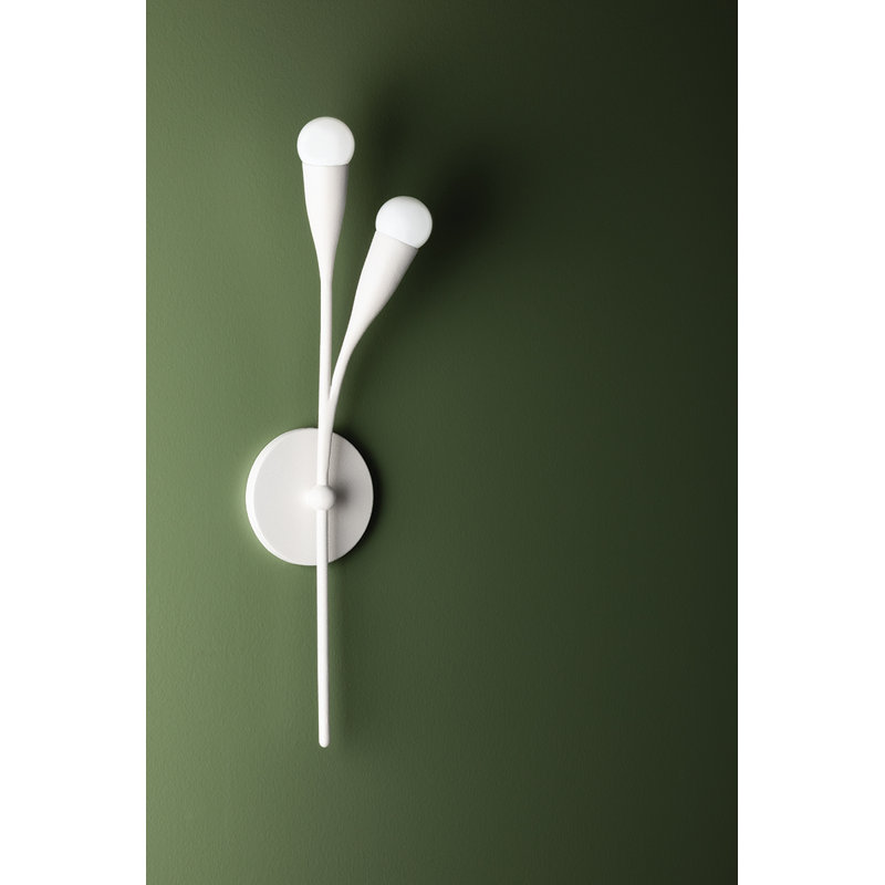 Lustre à 8 lumières Elsa, Blanc texturé