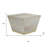 19" White Solid Wood Square End Table