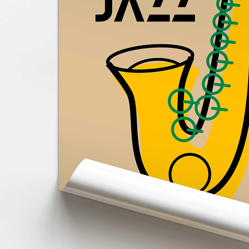 All That Jazz Rolled Print, H 10 po x l 8 po