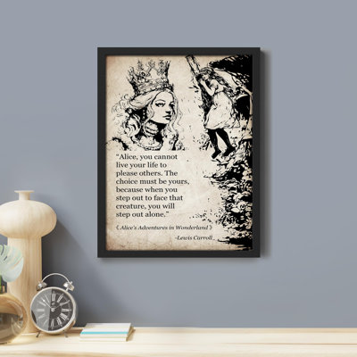 " Alice In Wonderland Cheshire Cat Beauty Quote "