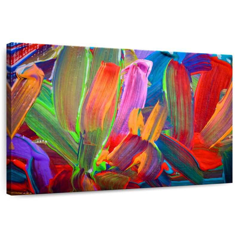 Avery Abstract Color Streaks, 34" H x 51" W
