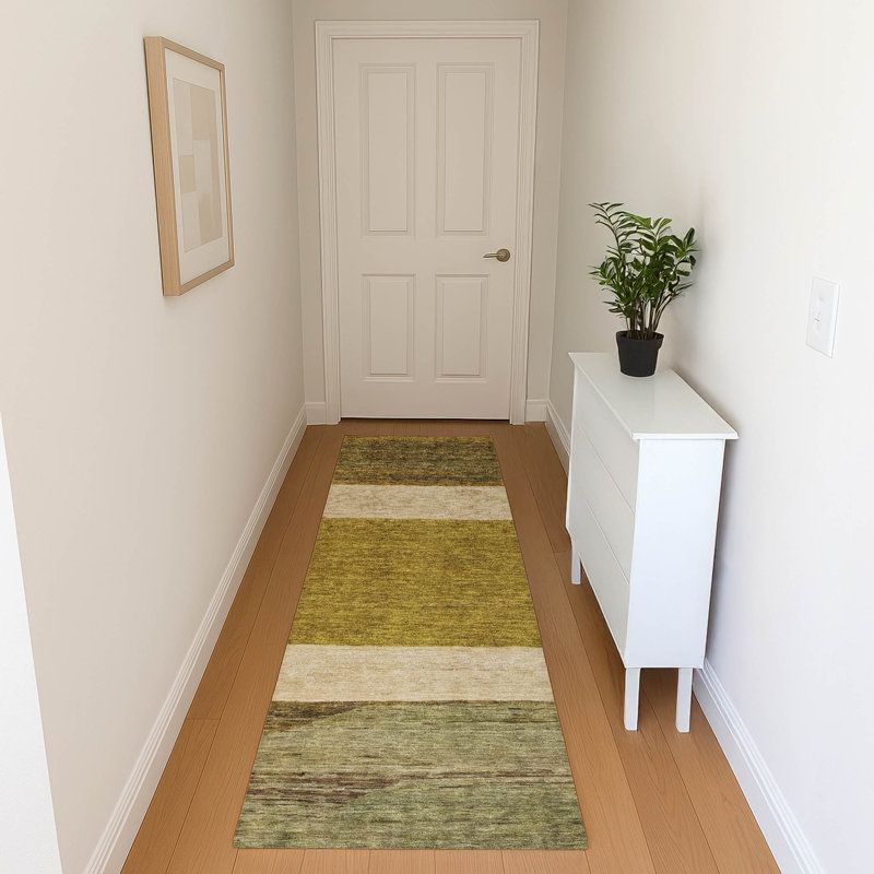 Premium Machine Washable Marasco AMF1624 Stripes Rug, Runner 2'3" x 7'6"