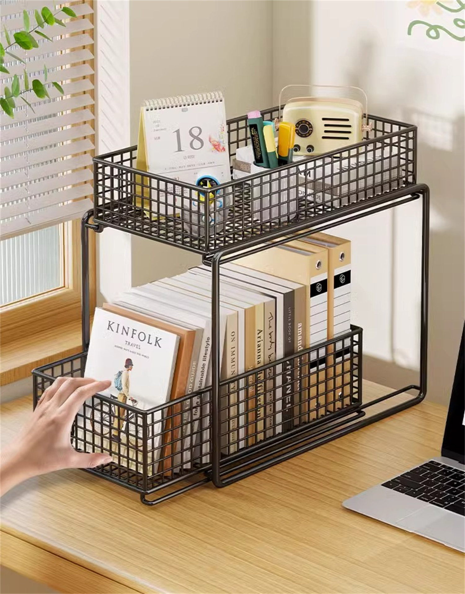 Hokku Designs Marjia Metal Stackable Desk Organizer | Wayfair