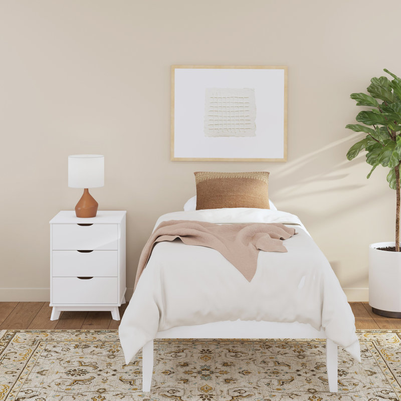 Ensemble de chambre à coucher 2 pièces Marialana, Blanc