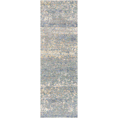 Tapis bleu / doré Bianca