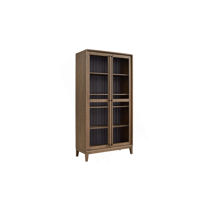 Latte And Peppercorn Display Cabinet