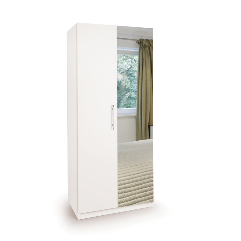 Askern 2 Door Wardrobe, Oak/Grey