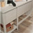 Transitional L-Shaped Desk with File Drawer, White finish