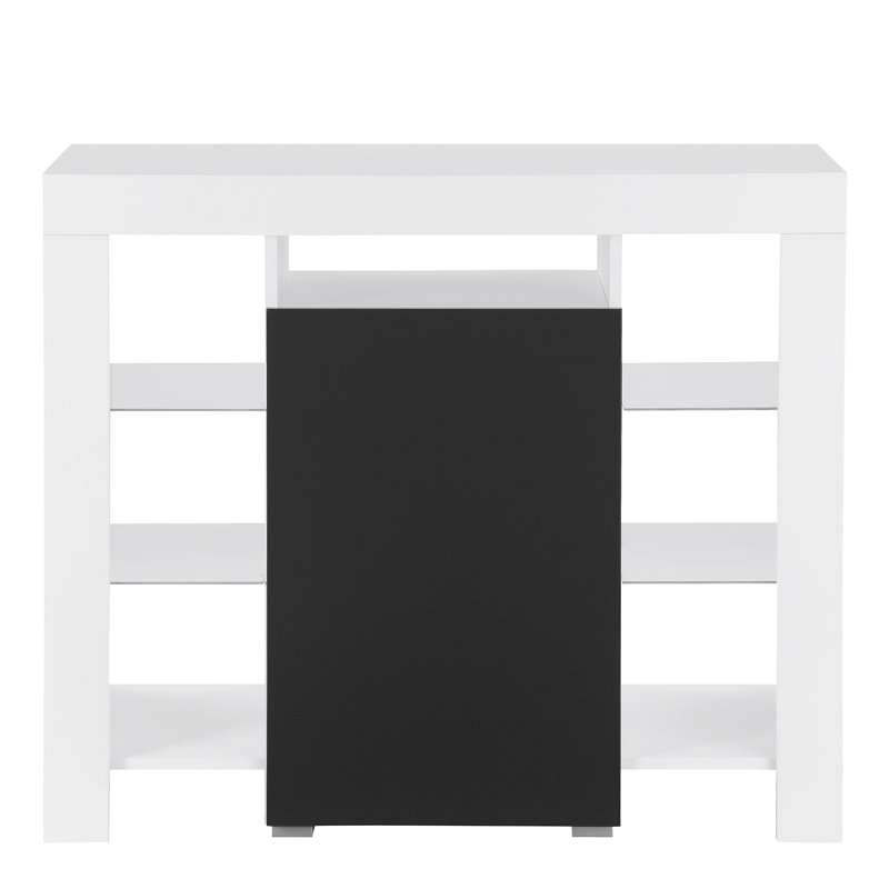 Zeus 104cm Sideboard, Black, Without Led Lighting