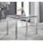 Wolcott Extendable Glass Dining Table with Chrome Base -1623714192