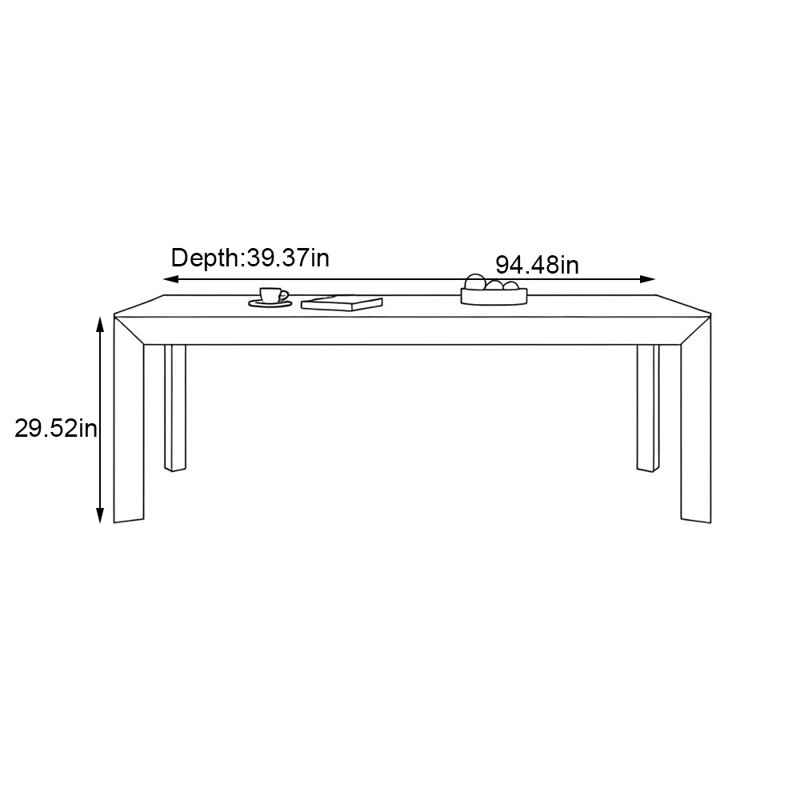 Bassilly, 29.52"H x 94.48"L x 39.37"W