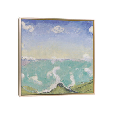 Paysage près de Caux avec nuages ​​​​ascendants - 1917 - Reproduction d'art mural - Toile encadrée