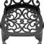 Mobilier d'extérieur noir en aluminium - Résistant à la corrosion et 3 coussins confortables-1460821220
