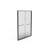 56-60"x70" Aluminum Frame Double Sliding Shower Door,Bypass Bathroom Sliding Door with Premium 5/16" (8mm) Clear Tempered Glass, Black Hardware Sliding Glass Shower Enclosure,Matte Black Finished