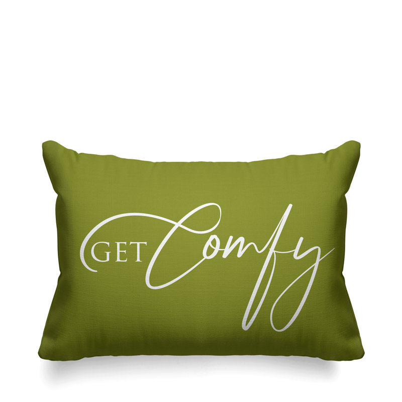Aspire Get Comfy Outdoor Rectangular Pillow Cover & Insert, Avocado