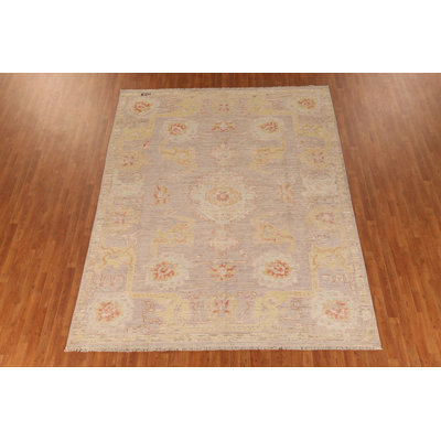 Handmade Brown Oushak Turkish Area Rug 8x11