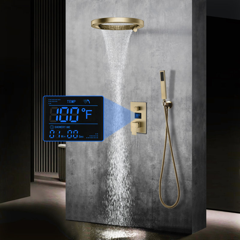 Système de douche à pluie complet 20 po
