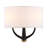 Patchwork 2-Light Wall Sconce - Black/Satin Brass