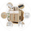 Table d'appoint moderne avec rangement Cat House