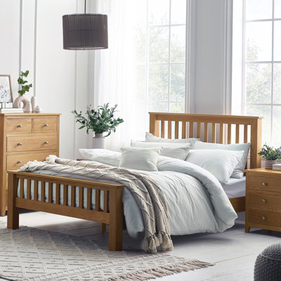 Herblain Solid Wood Bed