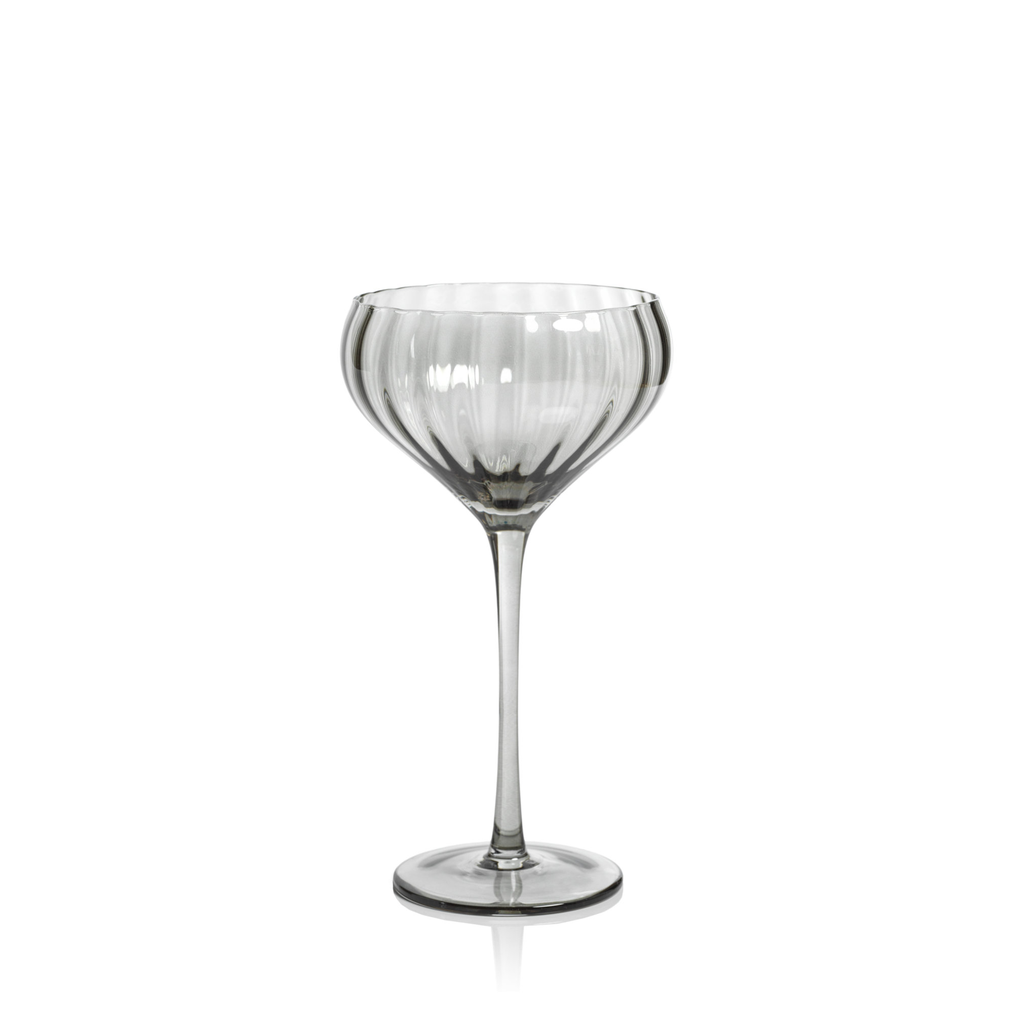 Malden Optic Cocktail Glasses, Set of 4, Smoke