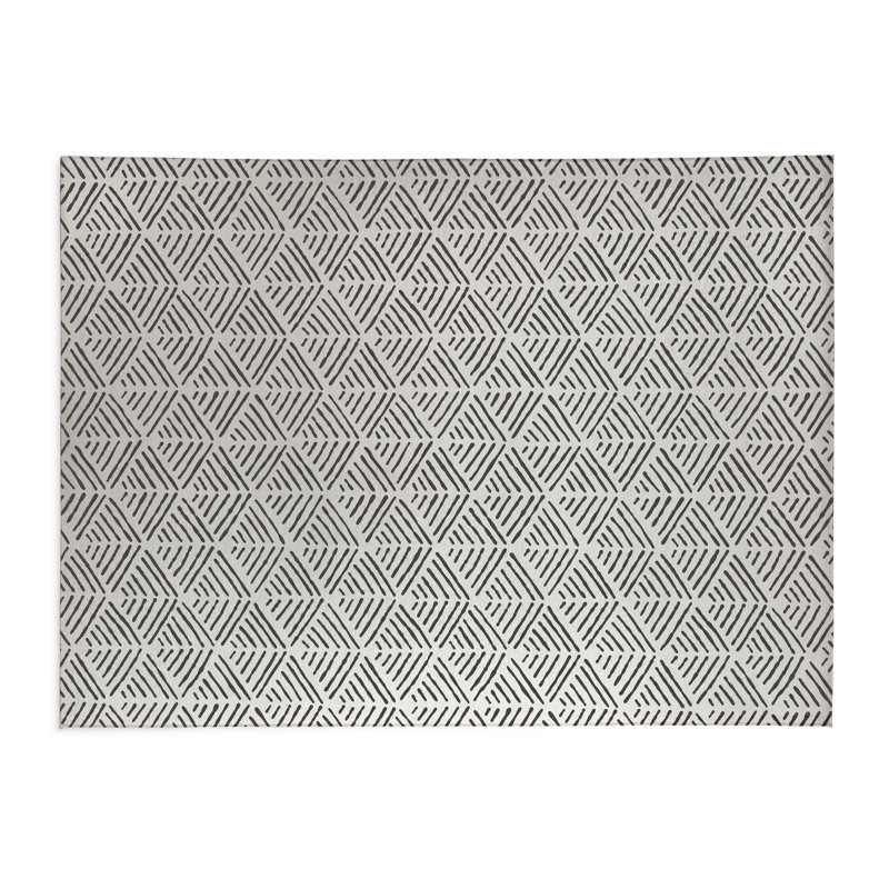 Tapis de jeu Tribal Dreamer, Rectangle 4pi x 6 pi, Ivoire/gris anthracite