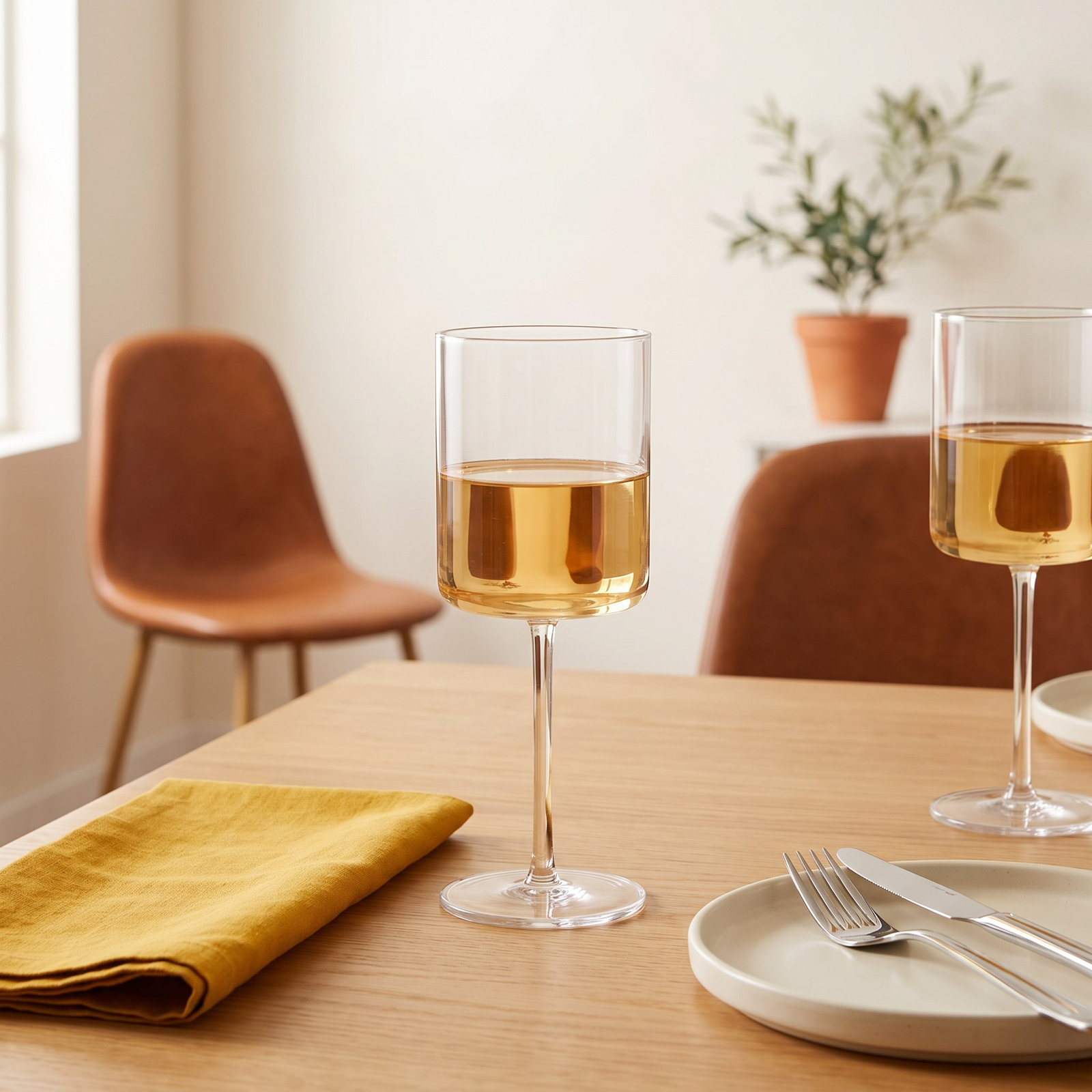 Modo Crystal White Wine Glass