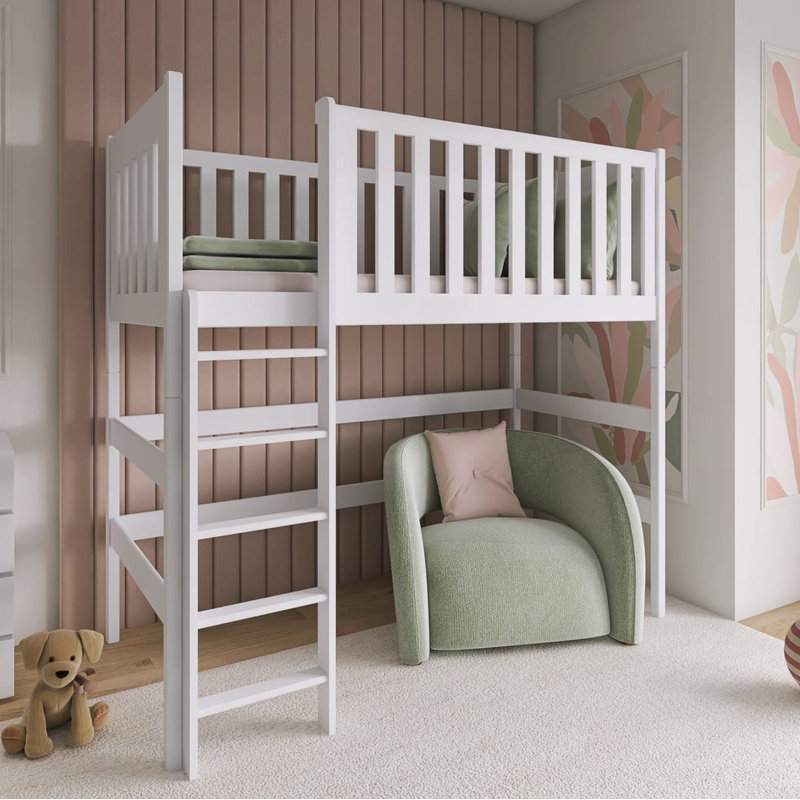 Iredale High Sleepers with Built-in Ladder Included, White