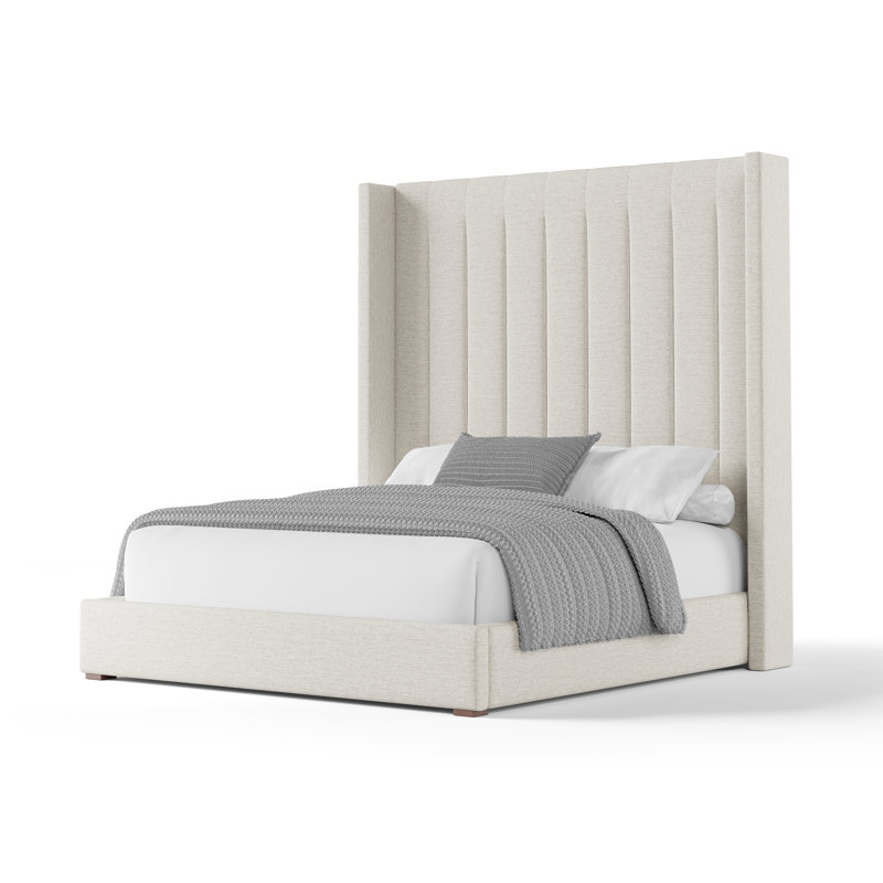 Esparto Upholstered Wingback Bed
