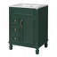 Meuble-lavabo 24 po avec lavabo en céramique, petite armoire de salle de bain, armoire moderne avec 2 tiroirs et tablette réglable-1728316229