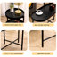 Table de salon en métal noir et en bois noir 2 - option bureau de côté stable, avec rangement, pouvant accueillir plusieurs canapés, polyvalente pour la maison, processus d'assemblage facile