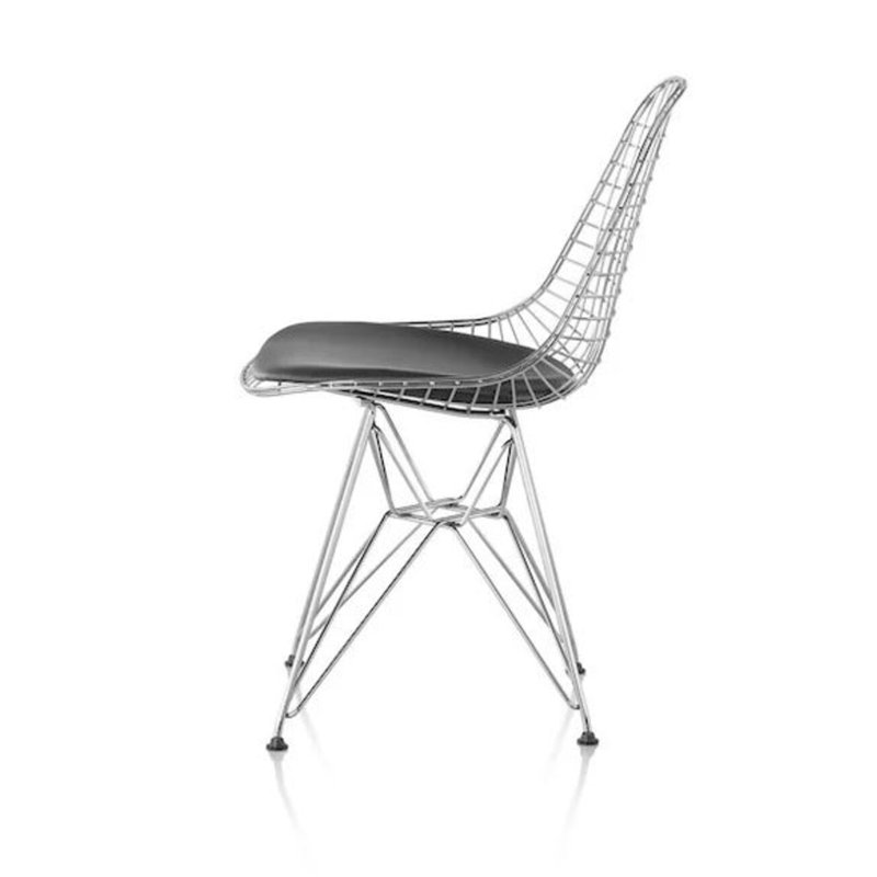 Chaise Seattle en maille Eiffel, Chrome chrome