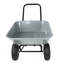 Chariot à deux roues, chariot de jardin, roues pneumatiques de 10 pouces (gris)