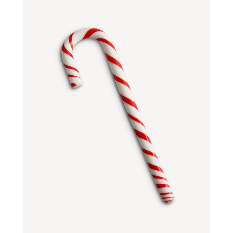 Canne à sucre Polka, Blanc/rouge